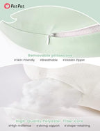 PATPAT Pregnancy Pillow, Cooling Maternity Pillow with Adjustable Wedge - Image 7