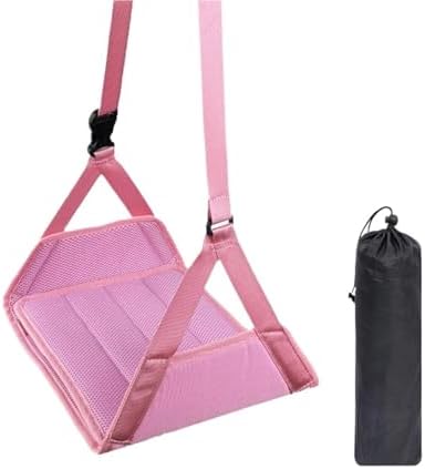 Foot Hammock for Plane Travel,Portable Footrest with Detachable Hardboard & Adjustable Rest Leg for Flying for Airplane, Office, Under Desk, Car by Unknown