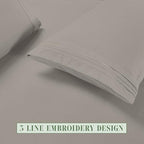 Elegant Comfort Luxury Soft 6-Piece 1500 Premium Hotel Quality Bed Sheet Set with Extra Deep Pockets 18-24 Inch, Wrinkle Free, Storage Pockets, Extra Deep Pocket 6PC Sheets, Queen, Charcoal Gray - Image 7