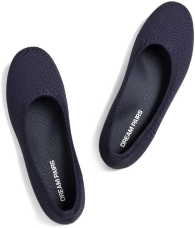 DREAM PAIRS Women's Dress Knit Ballet Comfort Flats by DREAMPAIRS