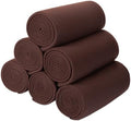 Fleece Throw Blankets Bulk Fleece Blankets Solid Wholesale Lightweight Warm Soft for Pet Bed Sofa Couch Office Wedding Gifts Travel Seasons 50x60 Inches Pack of 6 Chocolate Brown by SPEICALGLORY