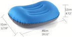 Travel Pillow with Ultralight Inflatable for Neck Lumbar Support Upgrade Backpacking(Blue) - Image 3