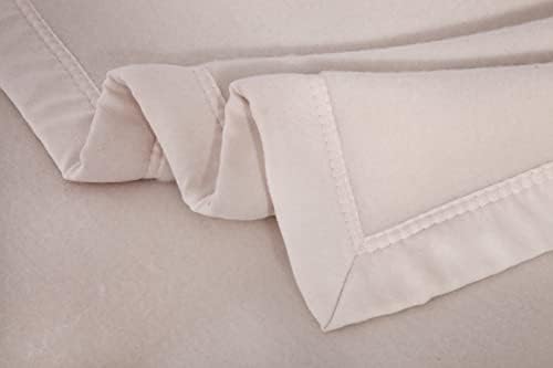 100% Pure Merino Wool Blanket,450GSM Blanket Camping and Outdoor,Soft Wool Throw Blankets Twin Size,Twin Blankets for The Bed,Outdoor Blanket (Ivory,90x66In) - Image 5