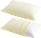 NTBAY Toddler Pillows with Pillowcases Set, 4 Piece 14 x 20, Ivory by NTBAY