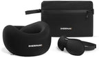 Sherpani Cloud Comfort Kit Travel Set, Memory Foam Neck Pillow (Black) by SHERPANI