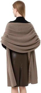 Cashmere Wrap Soft Knitted Scarf Stole for Women Airplane Travel Blanket Shawl 87x28 IN Extra Large Pashmina - Image 3