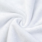 Waterproof Zippered Pillow Protector Covers - Set of 2, White Solid (32" X 32"), Breathable Soft Cotton Terry - Image 4