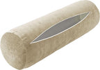 Neck Roll Pillow Case Cover Only - Cervical Pillowcovers with Zipper Cylinder Soft Bolster Pillowcases for Cylindrical Cushion(3,2pcs:180x20cm/71x8) by Unknown