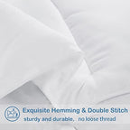 EASELAND Oversized King Down Alternative Comforter, White, 98x116 - Image 5