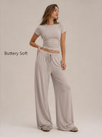 Trendy Queen Women's 2 Piece Matching Summer Lounge Set with Pockets - Image 2