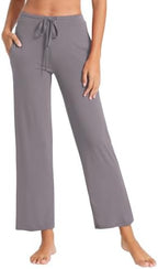 WiWi Pajama Pants for Women Viscose from Bamboo Super Soft Wide Leg Cooling Sweatpants Drawstring Bottoms Sleep Pj Pant S-XXL by WiWi