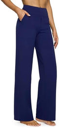 G4Free Yoga Pants for Women Wide Leg Pants with Pockets High Waisted by G4Free