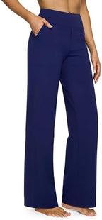 G4Free Yoga Pants for Women Wide Leg Pants with Pockets High Waisted by G4Free
