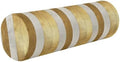 Yoga Bolster Pillow Round Neck Roll Pillow Bed Round Pillow for Baby Cylinder Decorative Pillow Bolster Pillow Covers with Zipper Gold Stripe by Caihoyu