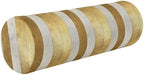 Yoga Bolster Pillow Round Neck Roll Pillow Bed Round Pillow for Baby Cylinder Decorative Pillow Bolster Pillow Covers with Zipper Gold Stripe by Caihoyu