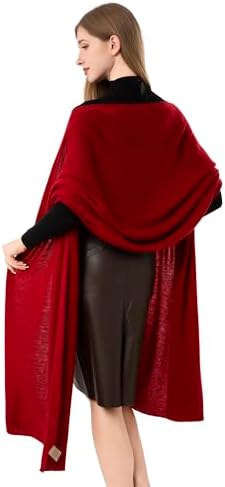 Cashmere Wrap Soft Knitted Scarf Stole for Women Airplane Travel Blanket Shawl 87x28 IN Extra Large Pashmina - Image 4