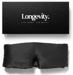 Longevity 100% Mulberry Silk Eye Mask for Sleeping - Bio-Contoured Silk Sleep Mask with Silver Ion Infusion for Skin & Hair - Light Blocking, Hypoallergenic - Luxury Sleep Aids for Women & Men by Unknown