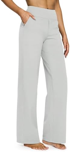 G4Free Yoga Pants for Women Wide Leg Pants with Pockets High Waisted by G4Free