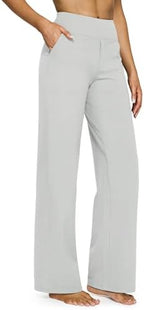 G4Free Yoga Pants for Women Wide Leg Pants with Pockets High Waisted by G4Free