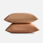 DOZ Pillowcase Set, 100% Viscose derived from Bamboo, Organically Grown, Buttery Soft, Silky, Breathable, Cooling, Oeko-TEX, High GSM, 2-Pack, Envelope Closure (King, Clay) - Image 2