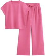 PRETTYGARDEN 2 Piece Sets For Women 2026 Summer Outfits Casual by PRETTYGARDEN