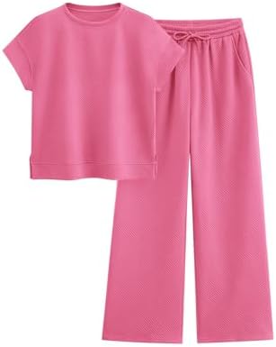 PRETTYGARDEN 2 Piece Sets For Women 2026 Summer Outfits Casual by PRETTYGARDEN