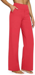 G4Free Yoga Pants for Women Wide Leg Pants with Pockets High Waisted by G4Free