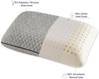 Memory Foam Travel Pillow with Washable Cover & Carry Bag – Compact, Soft & Breathable Neck Pillow for Airplane, Camping & Car (Gray- with Extra Gray Cotton Cover, 15.7x9.8x3.9 inches) - Image 3