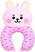 LINE FRIENDS Official BT21 Baby Tatton Reversible Neck Pillow - Cooky, 2-Side Travel Neck Pillow Cushion for Airplane, Road Trip Essentials, Kpop Merch, Gift for Girls and Kpop Fans, 1 Count by LINEFriends