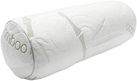 Kingnex Bolster Roll Pillow for Sleeping on Back or Side Under Knee to Relief Lower Back Pain Between Legs for Side Sleepers Cylinder Pillow with Removable Cover 20x8 by Kingnex
