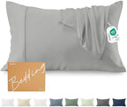 GOKOTTA Soft Pillow Cases Standard Set of 2, Luxury Silky Cooling Pillow Cases for Hot Sleepers, 100% Rayon Derived from Bamboo, Envelope Closure and Reversible Pillowcases for Hair and Face(20"*26") by GOKOTTA