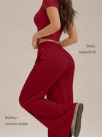 Trendy Queen Women's 2 Piece Matching Summer Lounge Set with Pockets - Image 4