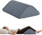 Knee Wedge Pillow for Post-Surgery Recovery-Leg Elevation Support for Sleep Position, Alleviating Lower Back & Hip Pain Enhancing Circulation in Ankles Legs Triangle Pillow with Removable Cover by Ganondorf