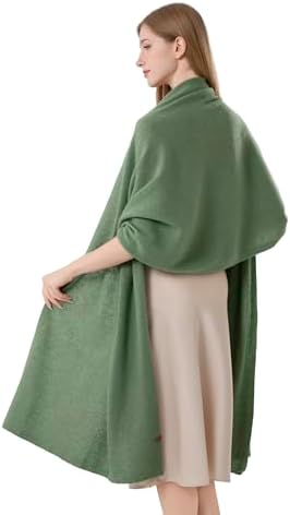 Cashmere Wrap Soft Knitted Scarf Stole for Women Airplane Travel Blanket Shawl 87x28 IN Extra Large Pashmina - Image 3