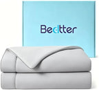 Cooling Comforter - Cooling Blankets for Hot Sleepers, Lightweight Comforter for Summer with Dual-Sided Cool Tech, Soft Breathable Cold Blanket for Sleeping, Twin Size 68x90 Inches, Light Gray by Bedtter
