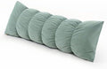 Pat. Pend. Segmented Body Pillow for Side Sleepers, 47 Inch, Green by Ailuteie