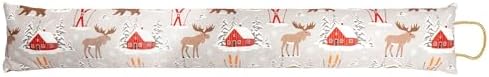 Carstens, Inc. Door Draft Stopper for Under Door/Window, 38" x 4" Inch, Cabin Scene by Carstens