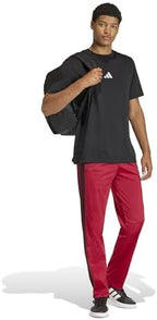 adidas Mens Dayready Open Hem Tracksuit Bottoms Casual - Black - Image 2