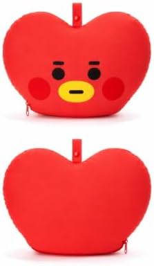 LINE FRIENDS Official BT21 Baby Tatton Reversible Neck Pillow - TATA, 2-Side Travel Neck Pillow Cushion for Airplane, Road Trip Essentials, Kpop Merch, Gift for Girls and Kpop Fans, 1 Count - Image 5