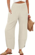 ANRABESS Womens Wide Leg Palazzo Capri Barrel Pants Cropped Trousers by ANRABESS