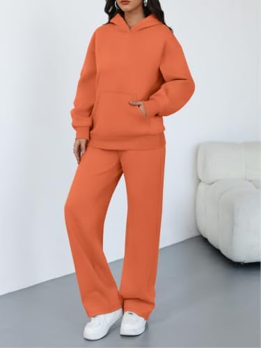 Trendy Queen Womens Oversized Hoodie Wide Leg Pants 2 Piece Lounge Set - Image 3