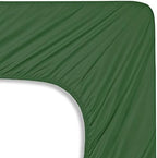 Mocassi Queen Sheet Set - Luxury Hotel 1800 Premier Bedding Sheets & Pillowcases - Ultra Soft Breathable & Cooling Bed Sheet Set - Wrinkle Resistant - 4 Piece Set - Queen, Hunter Green - Image 5