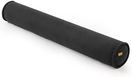 Cuddle Pillow – Corduroy Long Body Pillow for Adults, Cozy Bolster Pillow for Bed, Soft & Supportive for Relaxing Sleep,59 x 7.87 Inches,Lamp Black by Ailuteie