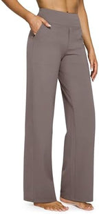 G4Free Yoga Pants for Women Wide Leg Pants with Pockets High Waisted by G4Free
