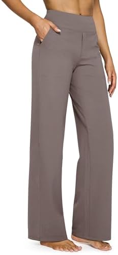 G4Free Yoga Pants for Women Wide Leg Pants with Pockets High Waisted by G4Free