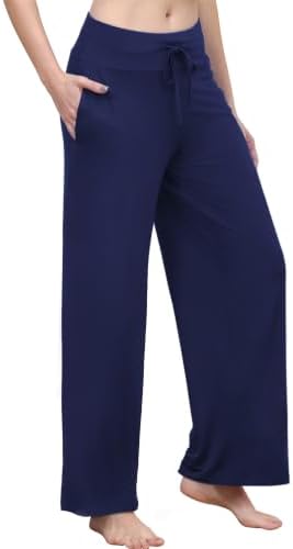 WiWi Bamboo Viscose Pajama Pants for Women Plus Size Cooling Bottoms S-4X by WiWi