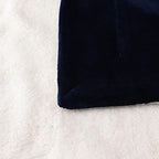 NANPIPER King Size Sherpa Blanket, Soft Fleece Throw for Bed, Reversible Thick Fuzzy Blanket for Winter (Navy Blue, 90x108 inches) - Image 6