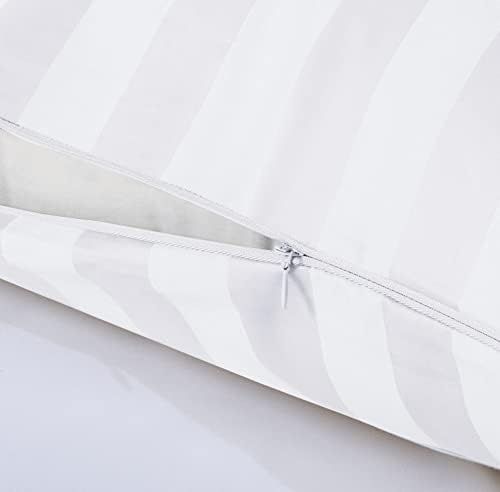 100% Egyptian Cotton King Size Pillow Protectors with Zipper Set of 4 - Image 3