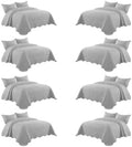 IR Imperial Rooms California King Quilt Bedspread Silver Leaf 8-Pack by IRImperialRooms