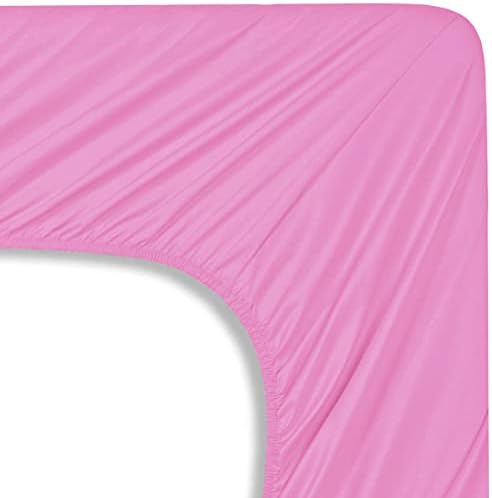 Mocassi Queen Sheet Set - Luxury Hotel 1800 Premier Bedding Sheets & Pillowcases - Ultra Soft Breathable & Cooling Bed Sheets - Deep Pocket - Wrinkle Resistant - 4 Piece Set - Queen, Light Pink - Image 5